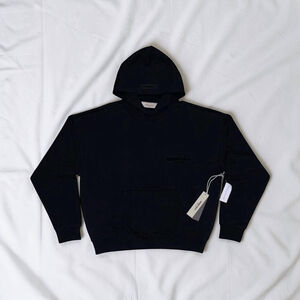 Fear Of God Essentials Black Stretch Limo Hoodie Medium M Pullover NWT